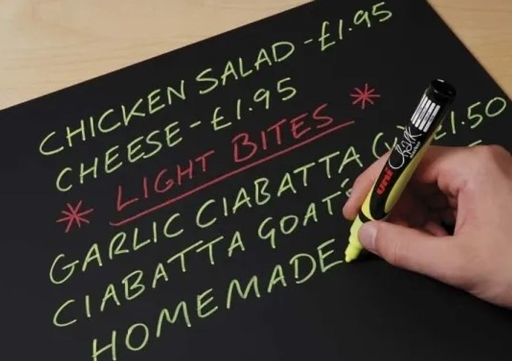 Набір маркерів Uni-Ball Chalk marker 8 мм 4 шт (5012788046793) - зображення 2