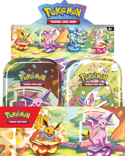 Набір Pokémon TCG: Scarlet & Violet - Prismatic Evolutions - Mini Tin Bundle 8 шт (10196214105468) - зображення 1