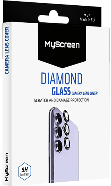 Szkło ochronne MyScreen DIAMOND GLASS CAMERA LENS COVER do Samsung Galaxy A35 Black (MD8101 DGCLC BLACK) - obraz 1