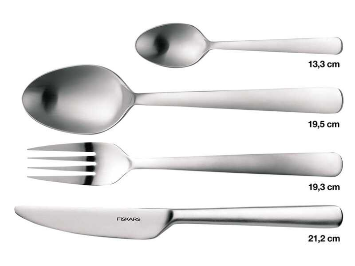 Komplet sztućców Fiskars Functional Form 16 elementów (5702268562164) - obraz 2