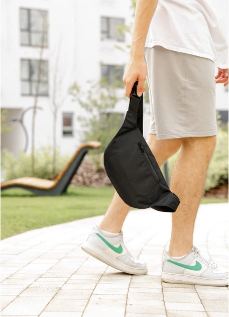 Сумка на пояс бананка Sambag Tirso LCH черный тканевый - Фото 6 Сумка на пояс бананка Sambag Tirso LCH черный тканевый - изображение 6