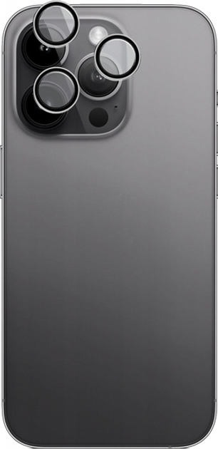 Szkło ochronne MyScreen DIAMOND GLASS CAMERA LENS COVER do Apple iPhone 12 Pro Max Black (MD4906 DGCLC BLACK) - obraz 2