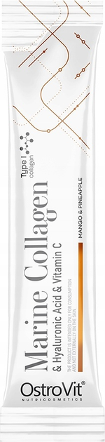 Suplement diety OstroVit Kolagen morski + Kwas hialuronowy + Witamina C 5 g x 30 szt (5903933914398) - obraz 2