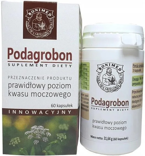 Suplement diety Bonimed Podagrobon 60 kapsułek (5906395039432) - obraz 2