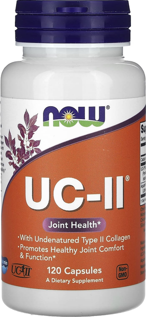 Suplement diety Now Foods UC-II Kolagen typu II 120 kapsułek (733739031365) - obraz 1