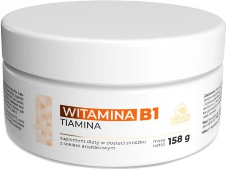 Suplement diety Slavito Witamina B1 Tiamina w proszku z sokiem ananasowym 158 g (5900588006836) - obraz 1