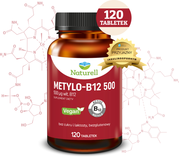 Дієтична добавка Naturell Methyl- B12 500 120 таблеток (5903031288780) - зображення 2