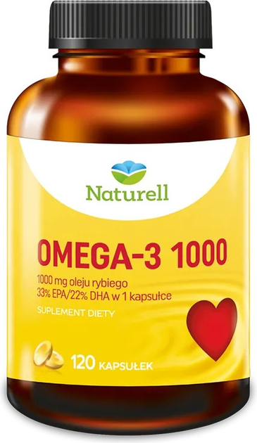 Дієтична добавка Naturell Омега-3 1000 120 капсул (5903031286427) - зображення 1