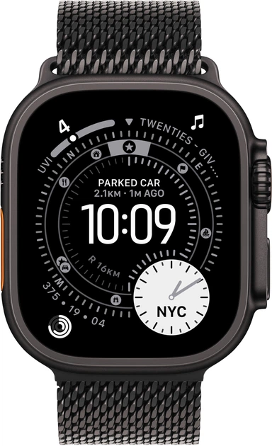 Смарт-годинник Apple Watch Ultra 3 GPS + Cellular 49mm Black Titanium Case with Black Titanium Milanese Loop - L (MF1T4) - зображення 2