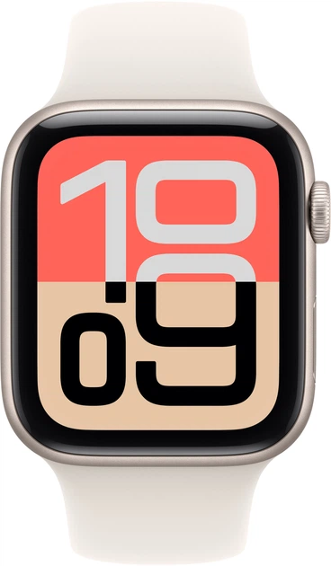 Smartwatch Apple Watch SE 3 (2025) GPS + Cellular 40mm Starlight Aluminium Case with Starlight Sport Band - M/L (MEP74) - obraz 2