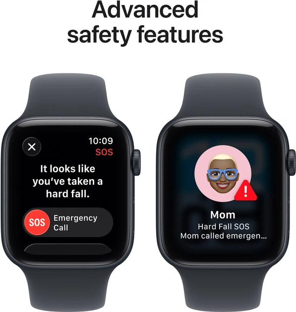 Smartwatch Apple Watch SE 3 (2025) GPS + Cellular 40mm Midnight Aluminium Case with Midnight Sport Band - S/M (MEP94) - obraz 7