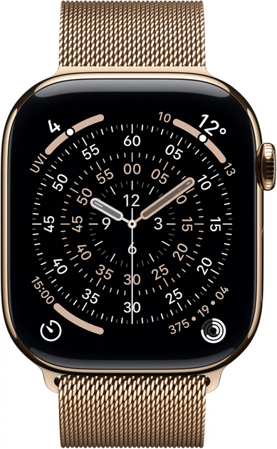 Smartwatch Apple Watch Series 11&nbsp;GPS + Cellular 42mm&nbsp;Gold Titanium Case with Gold Milanese Loop (MF8Y4) - obraz 2