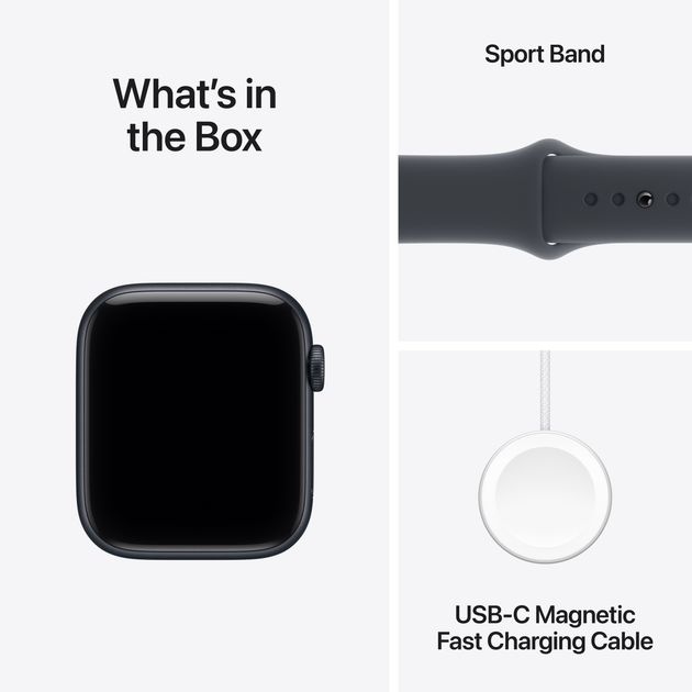 Смарт-годинник Apple Watch SE 3 (2025) GPS 40mm Midnight Aluminium Case with Midnight Sport Band - S/M (APL_MEH94) - зображення 8