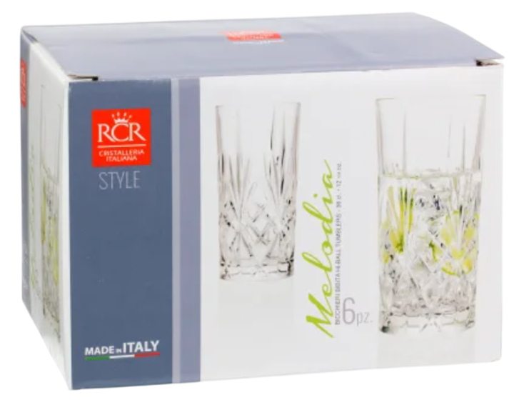 Zestaw szklanek RCR Melodia 360 ml 6 szt (8007815238514) - obraz 3