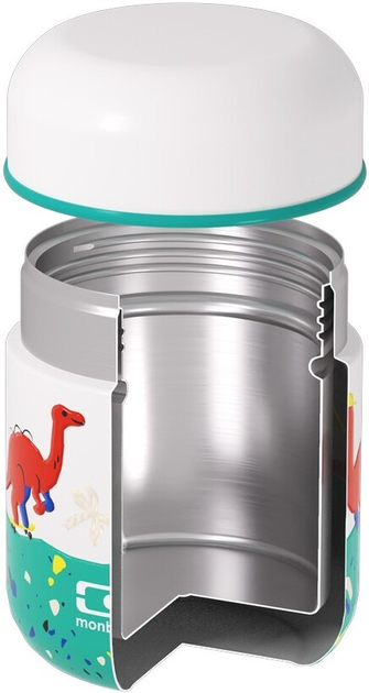 Termos obiadowy Monbento Capsule Graphic Dino 280 ml (3760367953643) - obraz 5