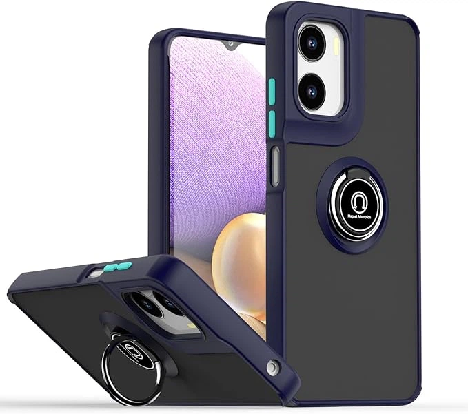 Захисний чохол MatteLuxe Motorola Moto G05 (з кільцем) Blue (41258-28) - Фото 1 Захисний чохол MatteLuxe Motorola Moto G05 (з кільцем) Blue (41258-28) - зображення 1