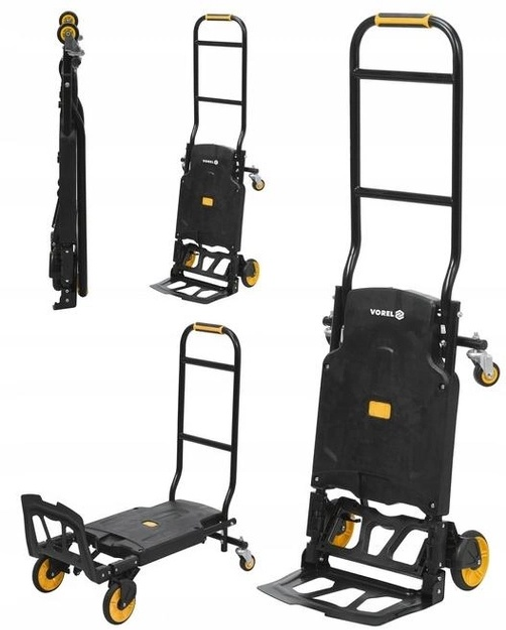Wózek składany 2 w 1 Vorel 78663 do 130 kg (5906083076718) - obraz 3