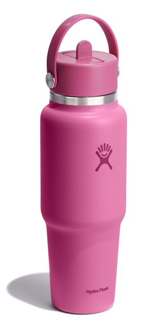 Butelka termiczna Hydro Flask Wide Mouth Flex Straw Travel Reef Różowa 946 ml (840394202907) - obraz 3