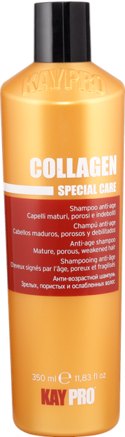 Шампунь KayPro Collagen з колагеном для пористих і ослабленого волосся 350 мл 87122 - Фото 1 Шампунь KayPro Collagen з колагеном для пористих і ослабленого волосся 350 мл 87122 - зображення 1