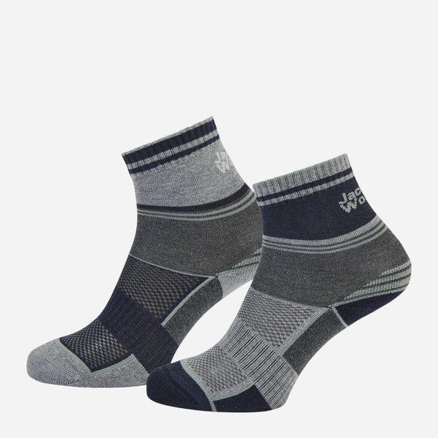 Набор детских носков 2 пары для мальчиков Jack Wolfskin Hike Sock Cl C K A63873_6324 28-30 р Серый (4064886443074) - Фото 2 Набор детских носков 2 пары для мальчиков Jack Wolfskin Hike Sock Cl C K A63873_6324 28-30 р Серый (4064886443074) - изображение 2