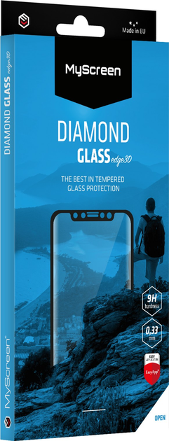 Захисне скло MyScreen DIAMOND GLASS edge3D для Xiaomi Mi Note 10 / Mi Note 10 Pro / Mi Note 10 Lite / CC9 Pro Black (MD4570TG 3D BLACK) - зображення 1