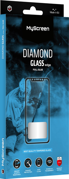 Захисне скло MyScreen DIAMOND GLASS edge FULL GLUE для Vivo Y58 Black (MD9431TG DEFG BLACK) - зображення 1