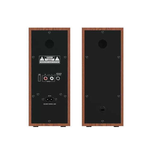 Акустическая система с деревянным корпусом Genius SP-HF520BT, 20 Вт, 80-20000 Гц, Bluetooth 5.3, Wood - зображення 4