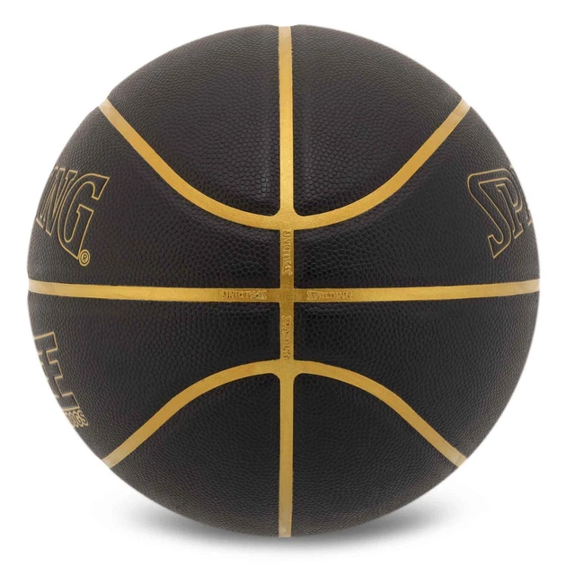 Мяч баскетбольный резиновый черный Spalding King of Underdogs 77814 размер 7 для зала и улицы (Indoor/Outdoor) - изображение 4