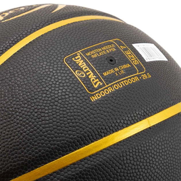 Мяч баскетбольный резиновый черный Spalding Super3 77749Y размер 7 для зала и улицы (Indoor/Outdoor) - Фото 5 Мяч баскетбольный резиновый черный Spalding Super3 77749Y размер 7 для зала и улицы (Indoor/Outdoor) - изображение 5