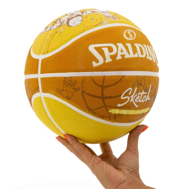 Мяч баскетбольный резиновый Spalding Sketch Series 84450Y размер 7 для зала и улицы (Indoor/Outdoor) - изображение 5