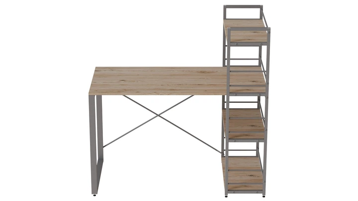 Письменный стол Ferrum-decor Серии Конект c этажеркой 75x120x60 серый ДСП Дуб Сан-Марино 16мм (FRD-104231) - изображение 4