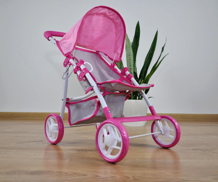 Wózek dla lalek Milly Mally Natalie Prestige Pink (2724) (5901761124965) - obraz 6