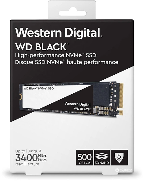 SSD диск Western Digital Black 500GB M.2 2280 PCIe 3.0 x4 TLC (WDS500G2X0C) - изображение 3