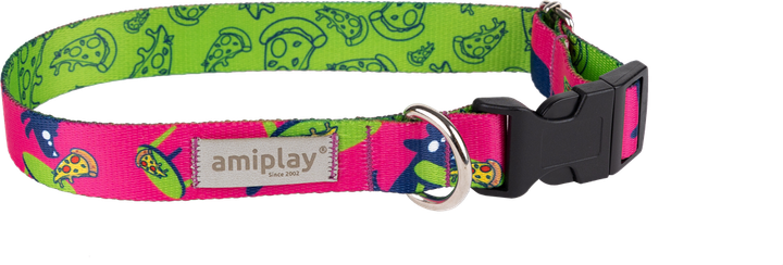 Регульований нашийник Amiplay Amik S PizzaDog (5907563309418) - зображення 1