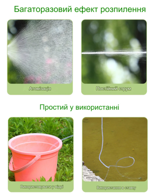 Опрыскиватель для растений, садовый, со шлангом и насаками AND LY-1014 - изображение 4