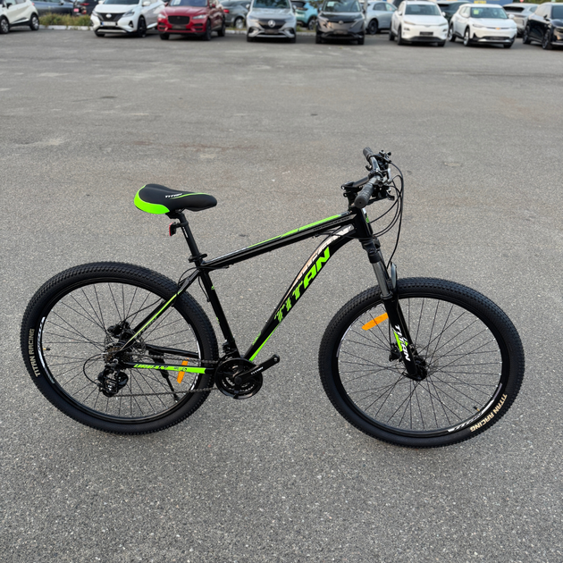 Алюминиевый найнер 29 Черный-Зелёный Maxus Mbike Lockout (гидравлические тормоза) горный велосипед 2025 кассета - изображение 2