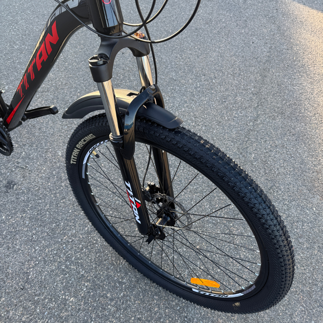 Алюминиевый найнер 29 Черный-Красный Maxus Mbike Lockout (гидравлические тормоза) горный велосипед 2025 кассета - изображение 3