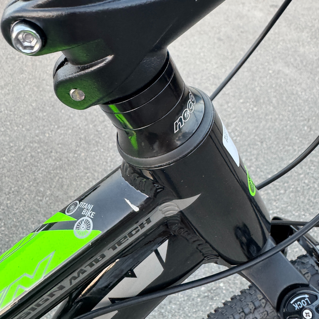 Алюминиевый найнер 29 Черный-Зелёный Maxus Mbike Lockout (гидравлические тормоза) горный велосипед 2025 кассета - изображение 7