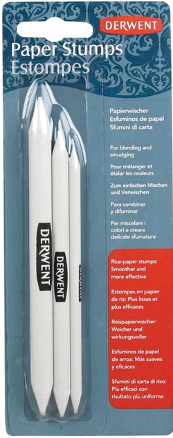 Zestaw wiszerów Derwent Paper Stump 3 szt (5028252321068) - obraz 1