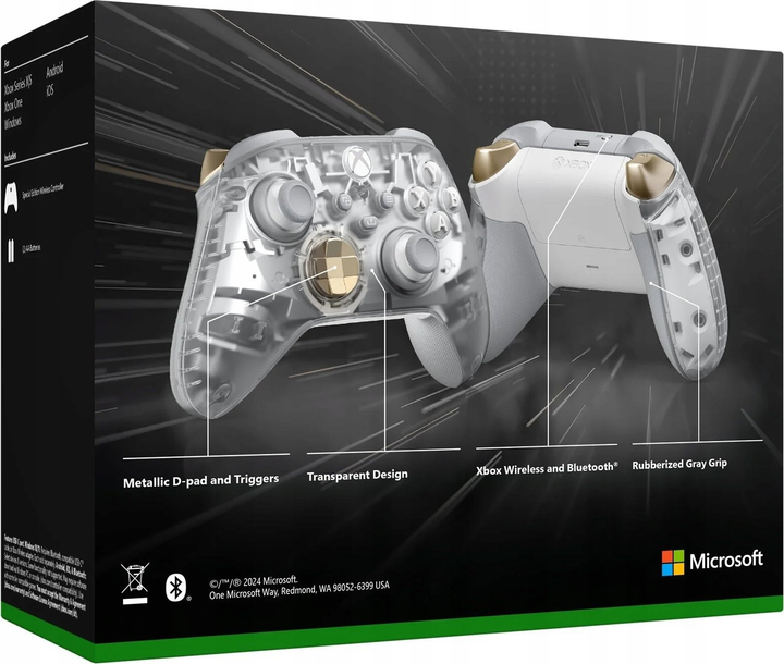 Bezprzewodowy pad do gier Microsoft Xbox Bezprzewodowy kontroler Ghost Cipher Special Edition (QAU-00158) (09TY0182203424) - Outlet - obraz 12