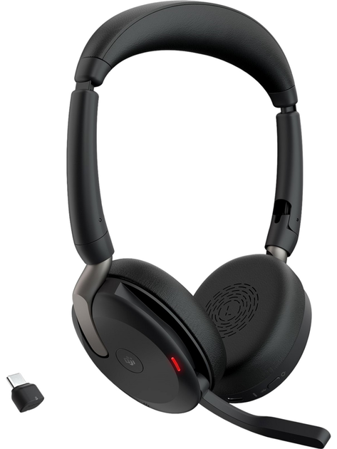 Навушники Jabra Evolve2 65 Flex Link380c MS Stereo with Charging Stand Black (26699-999-889) (00401911791) - Уцінка - зображення 2