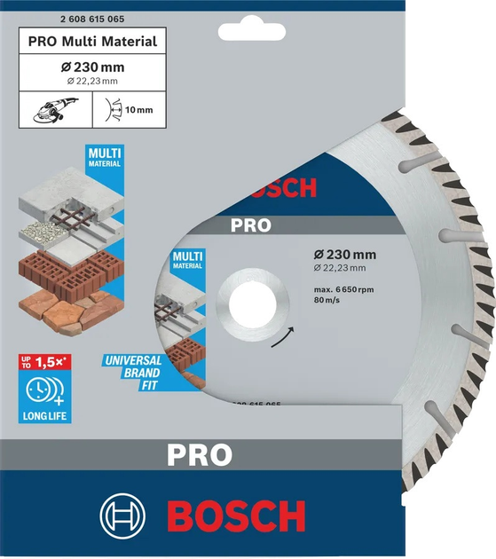Алмазний диск Bosch PRO Multi Material 230 мм (2608615065) - зображення 2