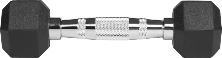 Гантелі чавунні Rebel Active гумовані HEX 2x1 кг RBA-2325-01 (5901890111737) - зображення 3