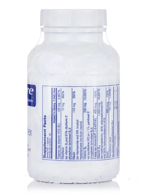 Витамин B6 комплекс Pure Encapsulations (B6 Complex) 120 капсул - изображение 3