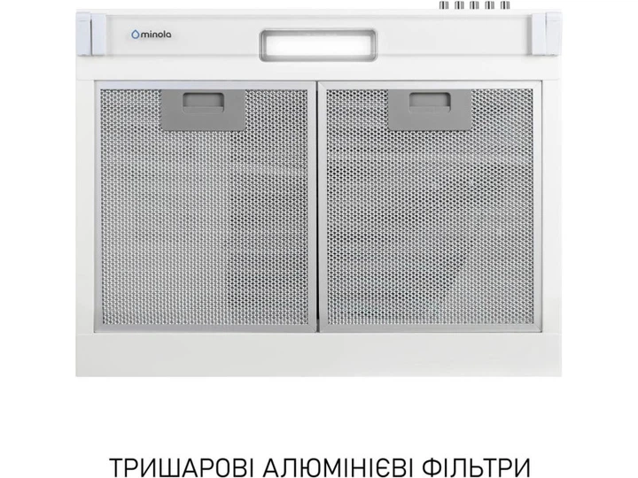 Витяжка пласка Minola HPL 622 WH - изображение 6
