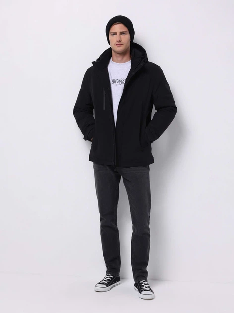 Куртка демисезонная с капюшоном мужская Colin's CL1076382BLK M Black (8684112826219) - Фото 3 Куртка демисезонная с капюшоном мужская Colin's CL1076382BLK M Black (8684112826219) - изображение 3