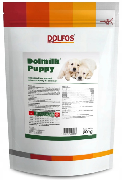 Замінник молока Dolfos Dolmilk Puppy для цуценят 900 г (5902232648683) - зображення 1