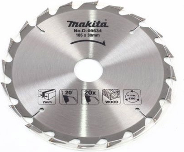 Tarcza tnąca Makita D-09634 185 x 30 mm (883811848234) - obraz 1