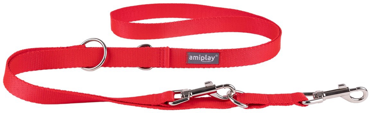 Повідець Amiplay Popular 6 в 1 L 140 см Червоний (5907563314368) - зображення 1