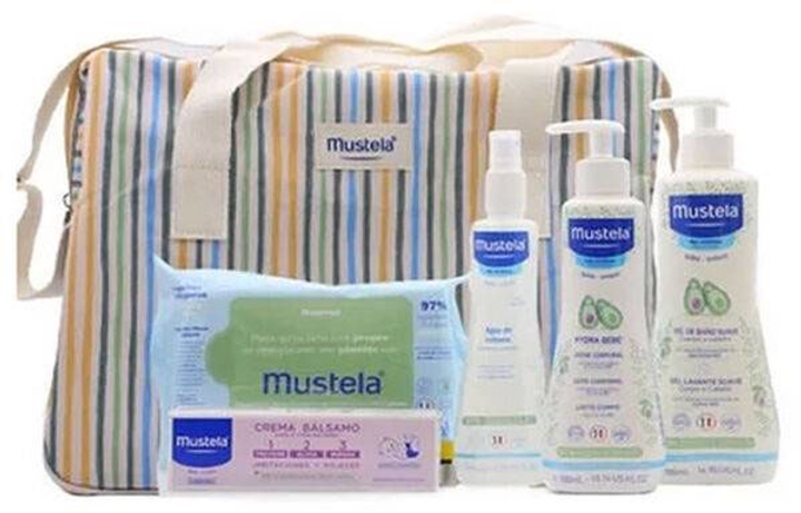 Дитячий косметичний набір Mustela Little Moments Striped 6 предметів (8436034153917) (955555910295953) - Уцінка - зображення 2
